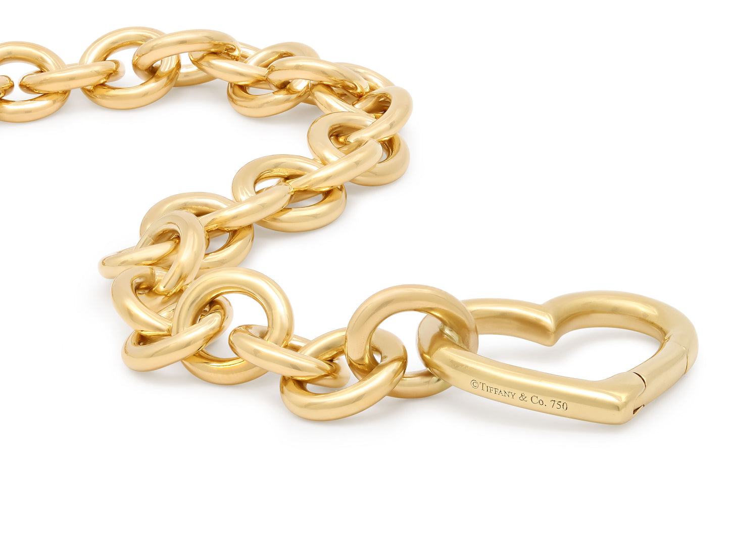 Tiffany & Co. Heart Link Bracelet in 18K Gold