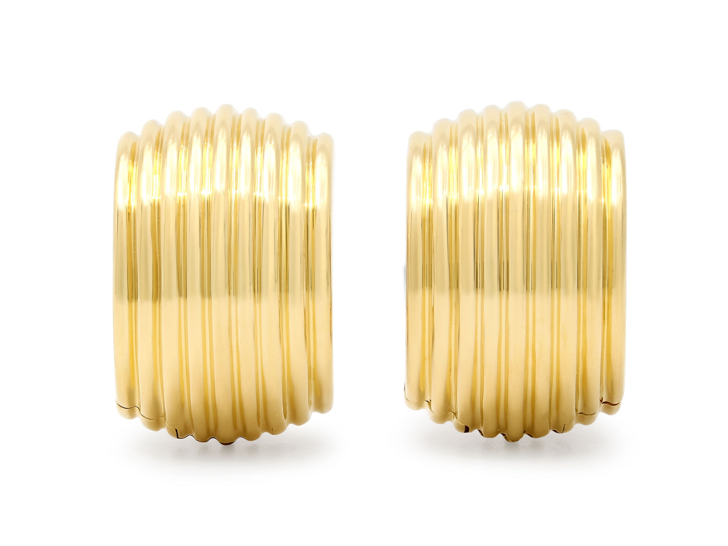 Tiffany & Co. Wide Hoop Earrings in 18K Gold