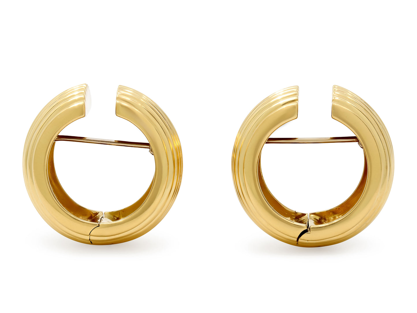Tiffany & Co. Wide Hoop Earrings in 18K Gold