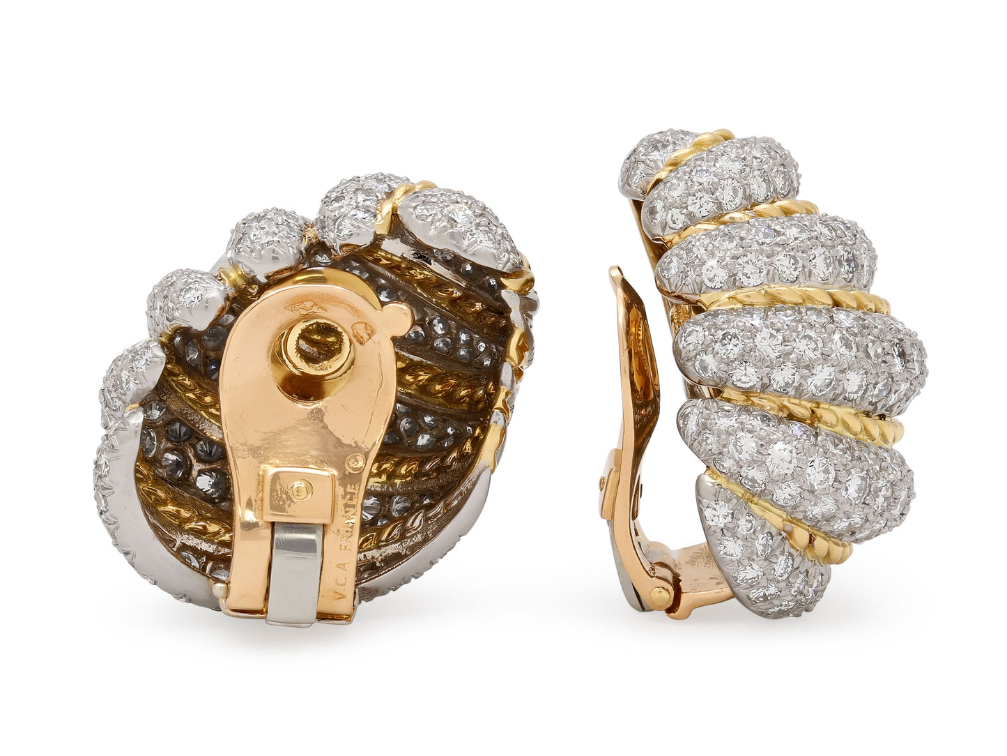 Van Cleef & Arpels Diamond Earrings in 18K Gold