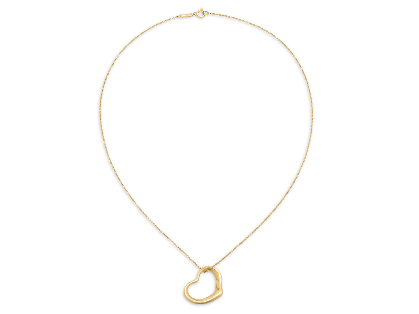 Tiffany & Co. Elsa Peretti 'Open Heart' Pendant in 18K Gold, Medium