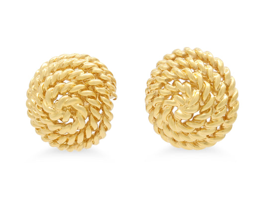 Tiffany & Co. Coiled Rope Earrings in 18K Gold