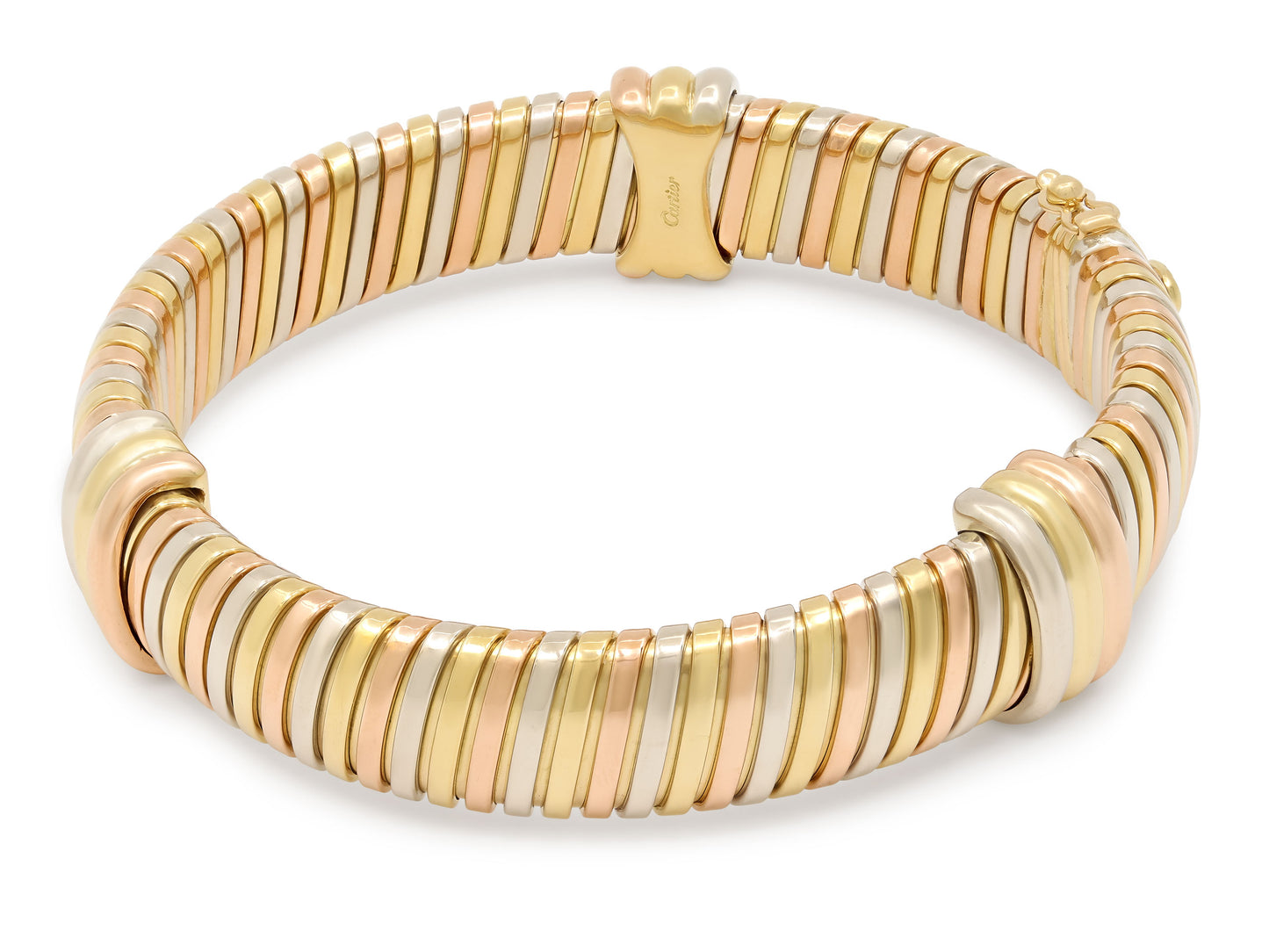 Cartier Tubogas Bracelet in Tri-Color 18K Gold