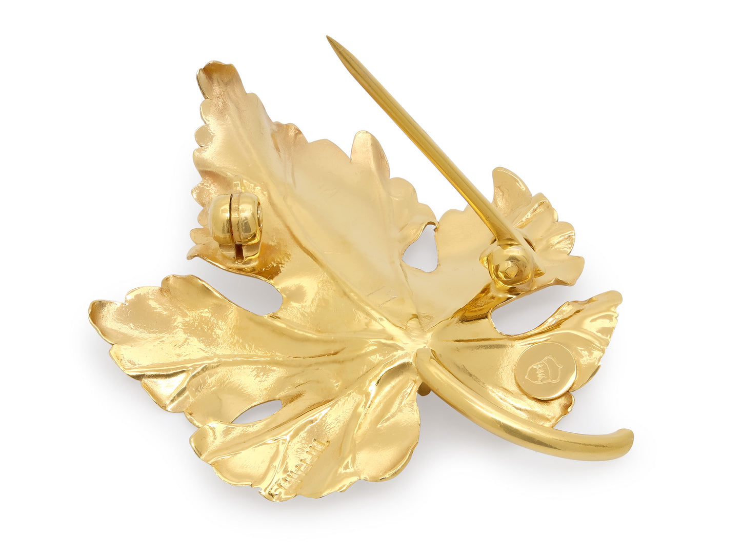 Tiffany & Co. Maple Leaf Brooch in 14K Gold