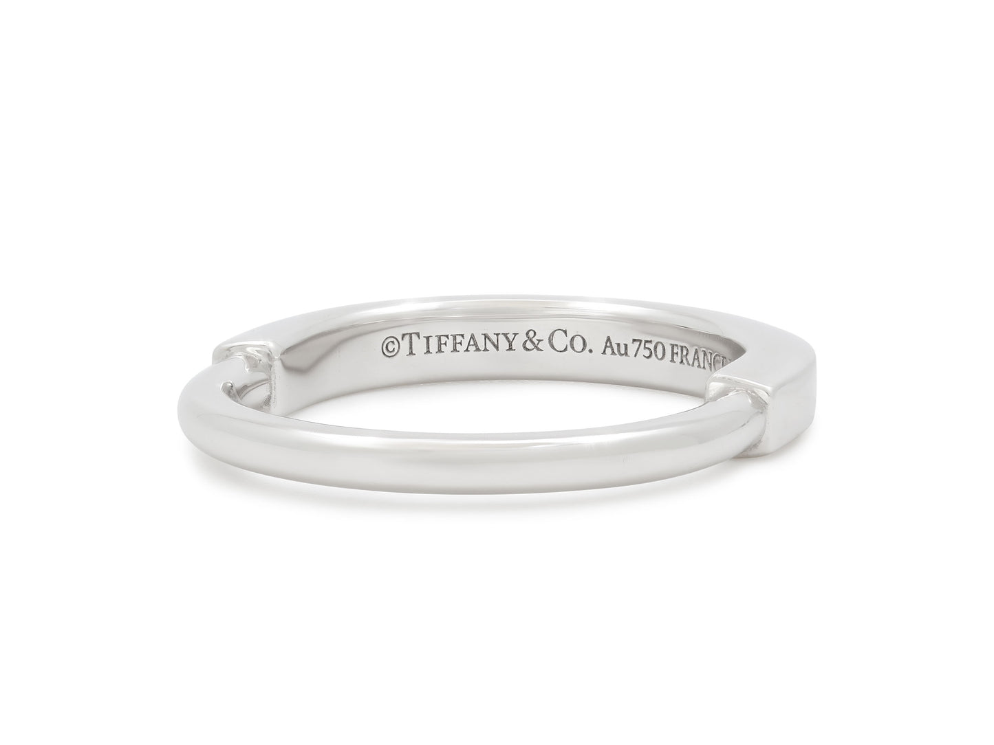 Tiffany & Co. 'Lock' Ring in 18K White Gold
