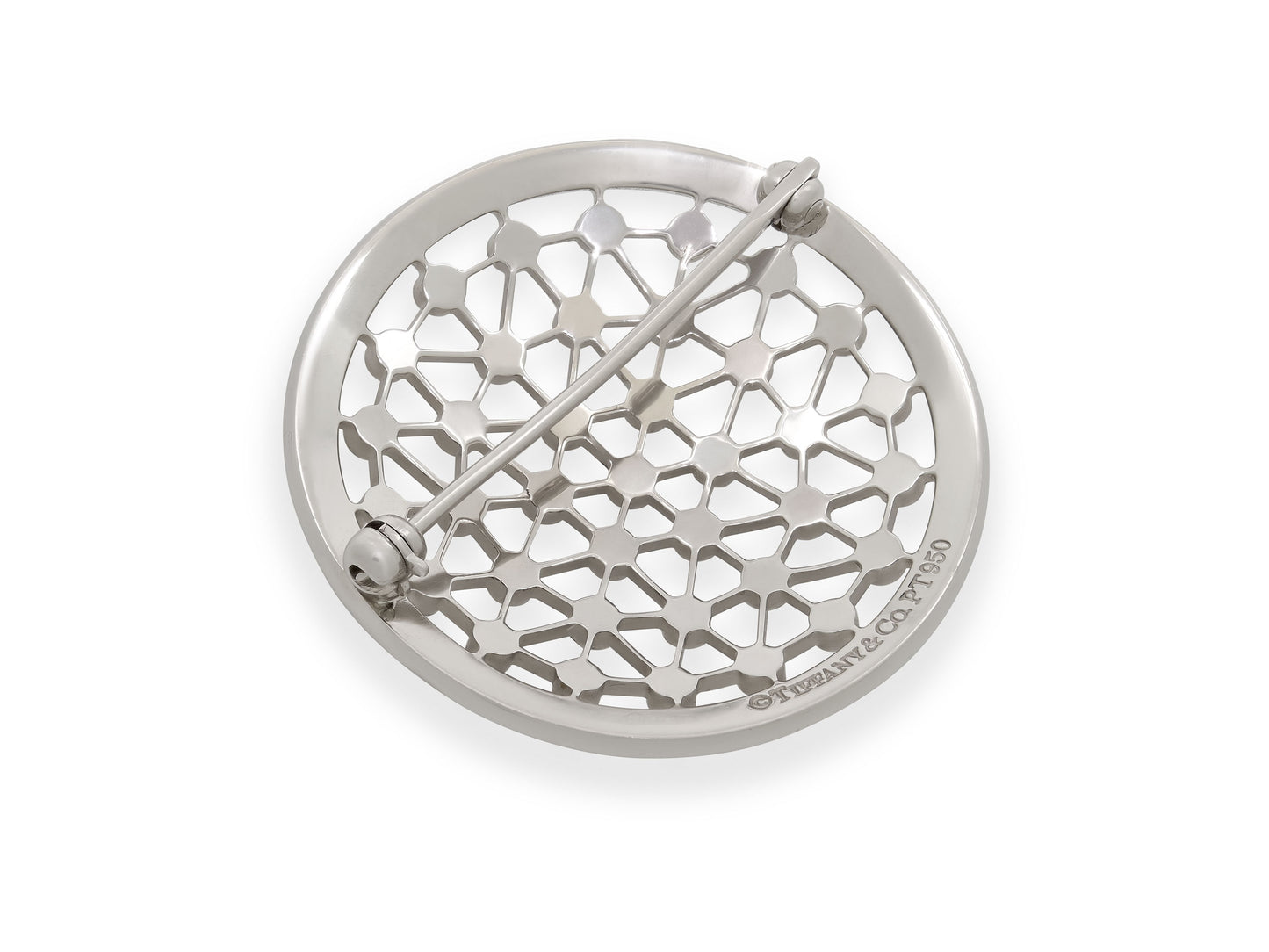 Tiffany & Co. 'Voile' Diamond Brooch in Platinum