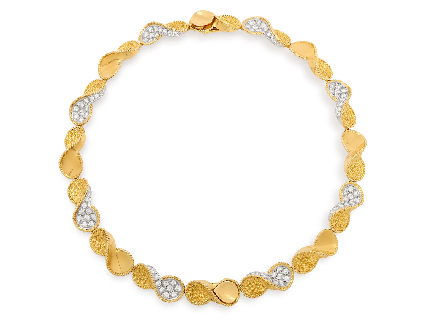 Pair of Boucheron 'Serpent Bohème' Diamond Bracelets in 18K Gold and Platinum