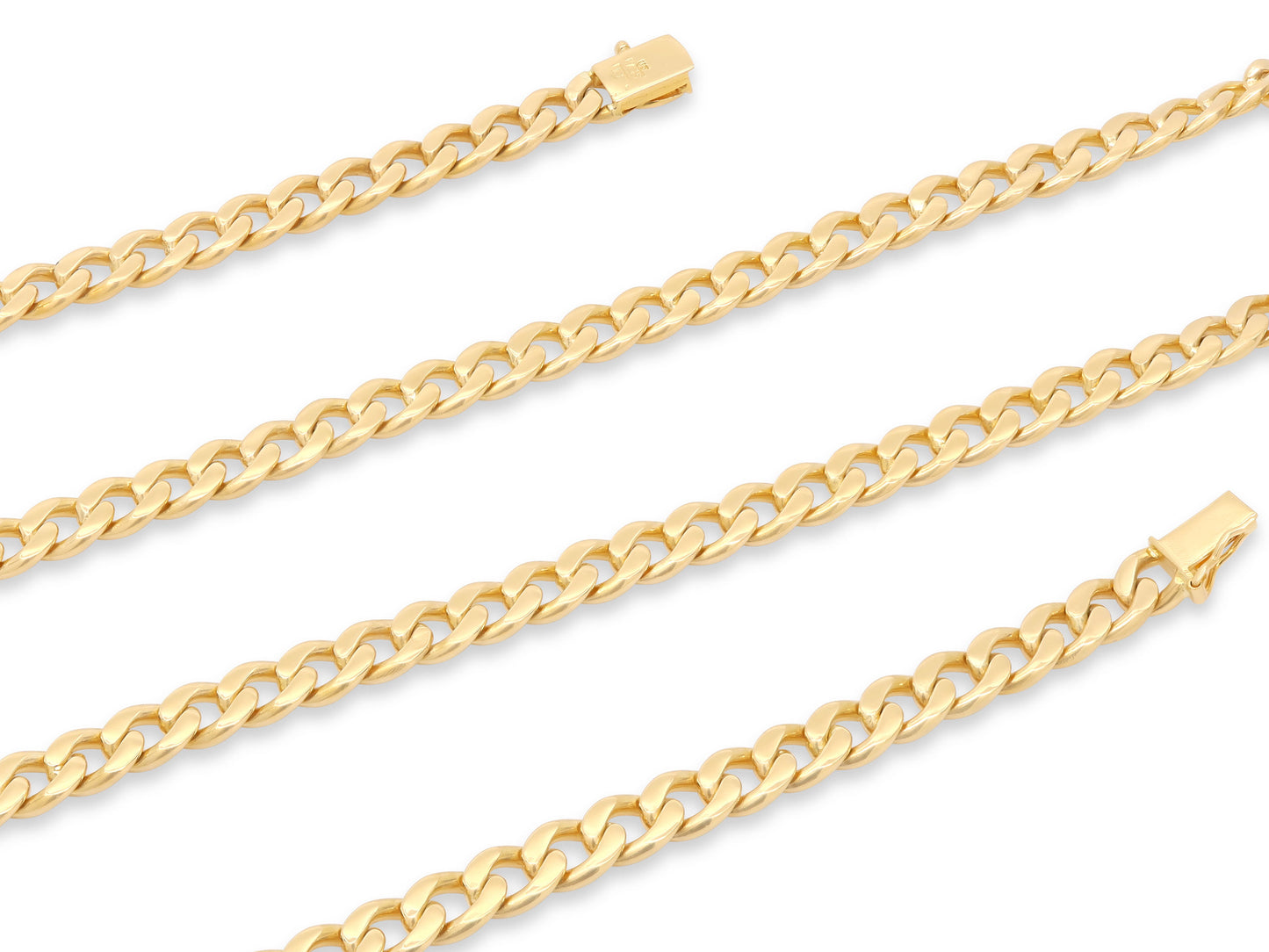 Curb Link Necklace in 18K Gold