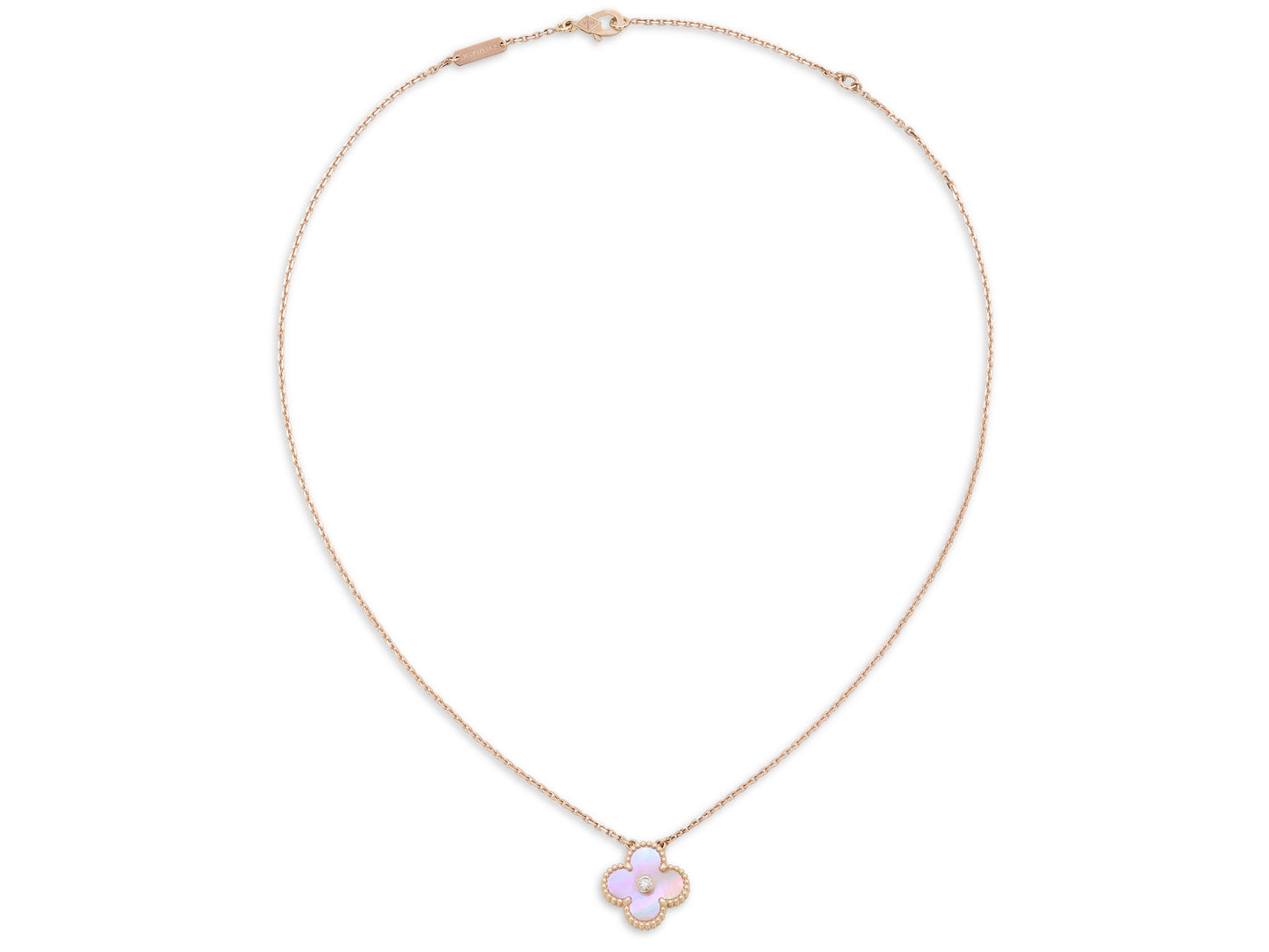 Van Cleef & Arpels Limited Edition 'Vintage Alhambra' Necklace, in 18k Rose Gold
