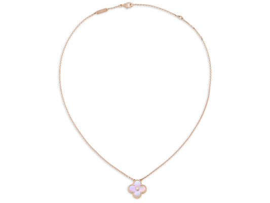 Van Cleef & Arpels Limited Edition 'Vintage Alhambra' Necklace, in 18k Rose Gold
