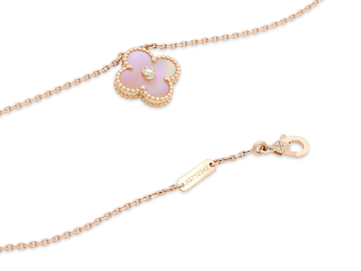 Van Cleef & Arpels Limited Edition 'Vintage Alhambra' Necklace, in 18k Rose Gold