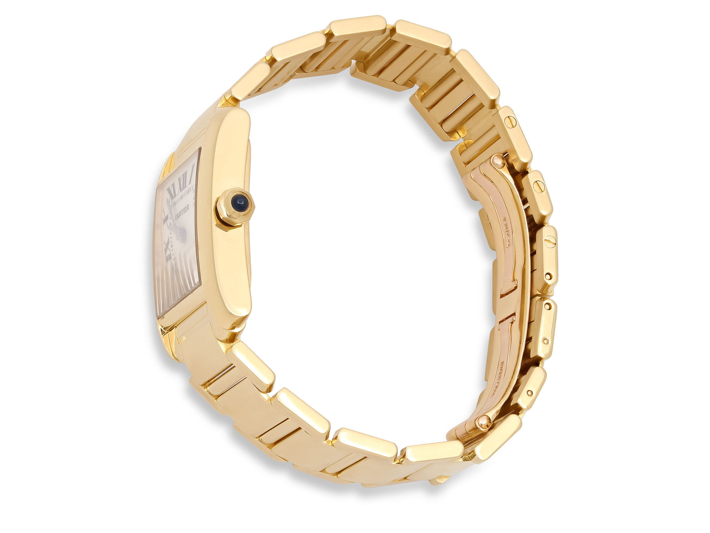 Cartier 'Tank Francaise' Watch in 18K Gold, 25 mm