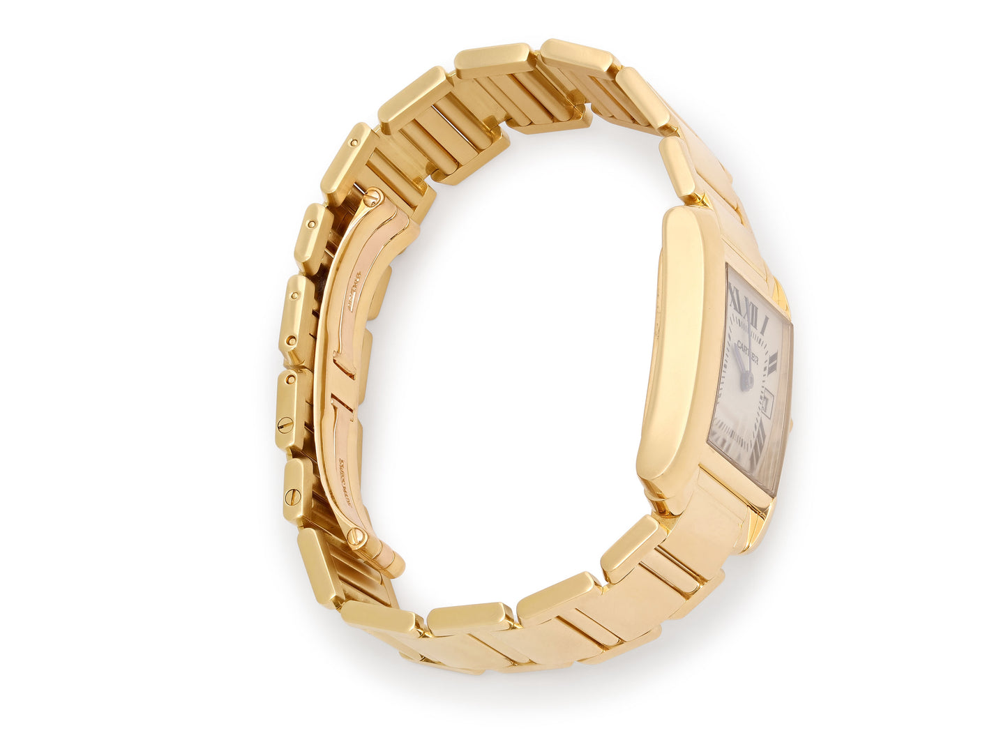 Cartier 'Tank Francaise' Watch in 18K Gold, 25 mm