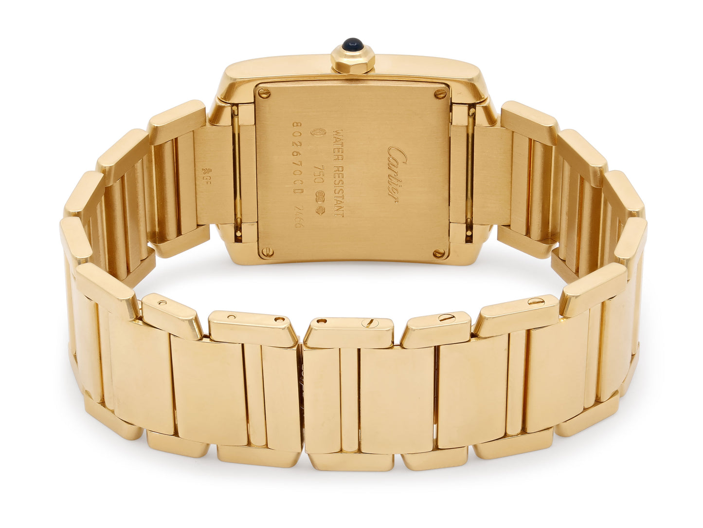 Cartier 'Tank Francaise' Watch in 18K Gold, 25 mm