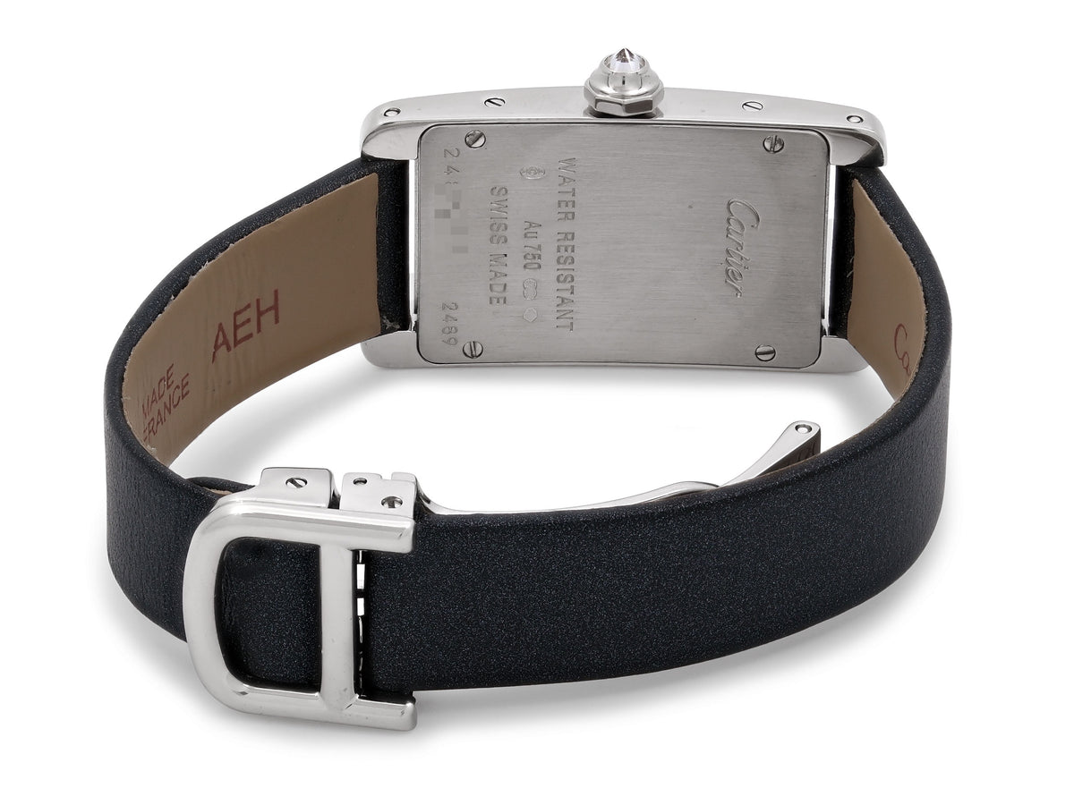 Cartier 'Tank Américaine' Diamond Watch in 18K White Gold