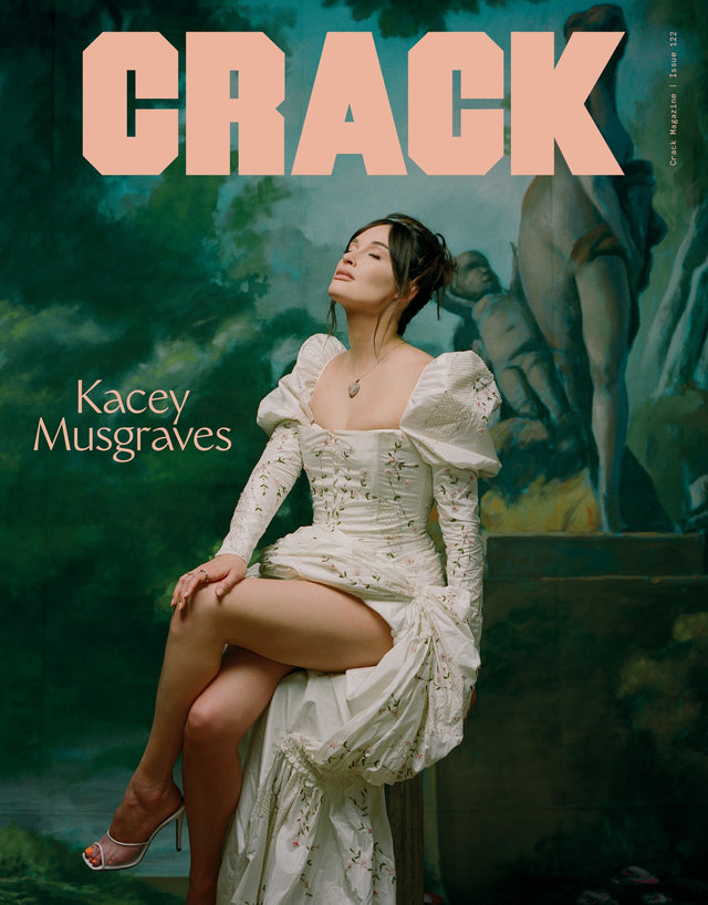 Kacey Musgraves CRACK album artwork featuring woman in white dress
