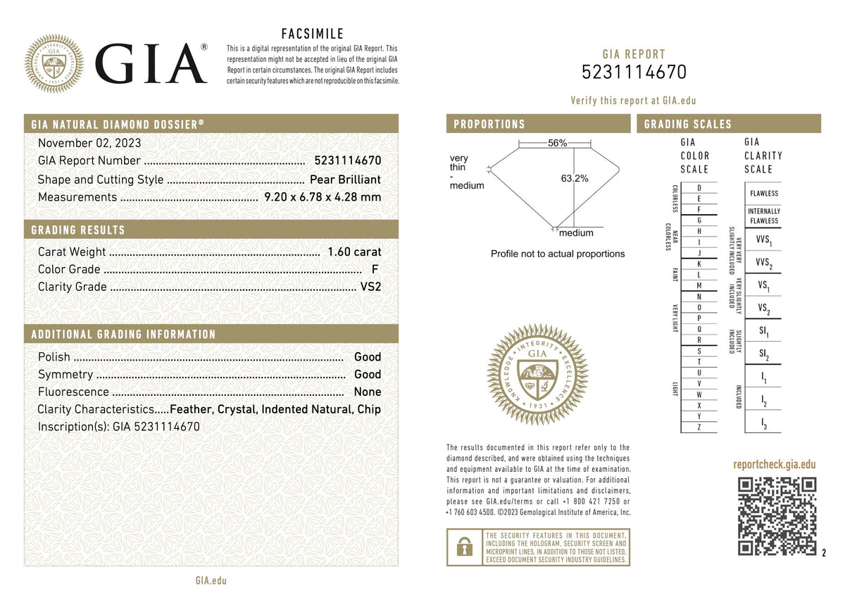  report image for Beladora 'Bespoke' Diamond Drop Earrings, 5.04 total carats, in Platinum