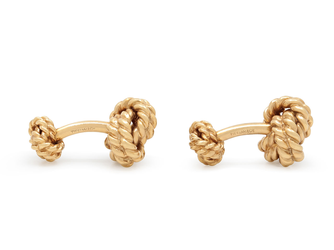 Tiffany & Co. Woven Knot Cufflinks in 14K Gold