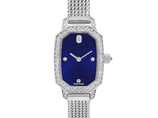 Harry Winston 'Emerald' Diamond Watch in 18K White Gold