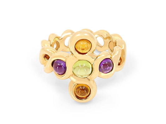 Chanel Multi-Gemstone Ring in 18K Gold