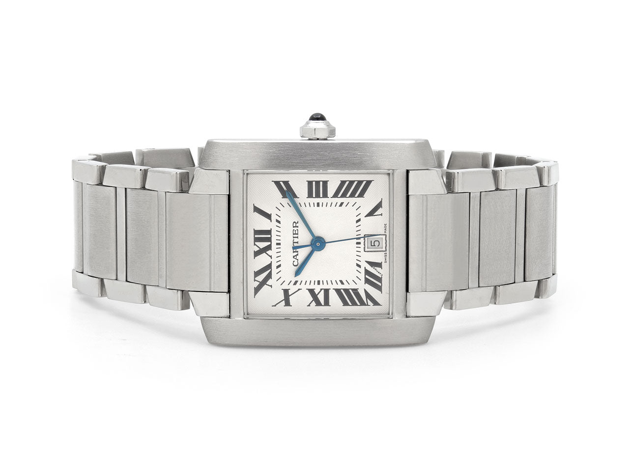 Cartier 'Tank Française' Watch in Stainless Steel, 28 mm