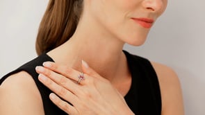 Cathy Waterman Pink Tourmaline and Diamond Ring in P #515099