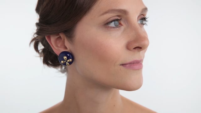 Angela Cummings Lapis Earrings in 18K #510821 – Beladora