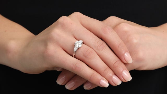 Tiffany & Co. Diamond Ring, 2.04 Carat E/VS1, in Pla #511821