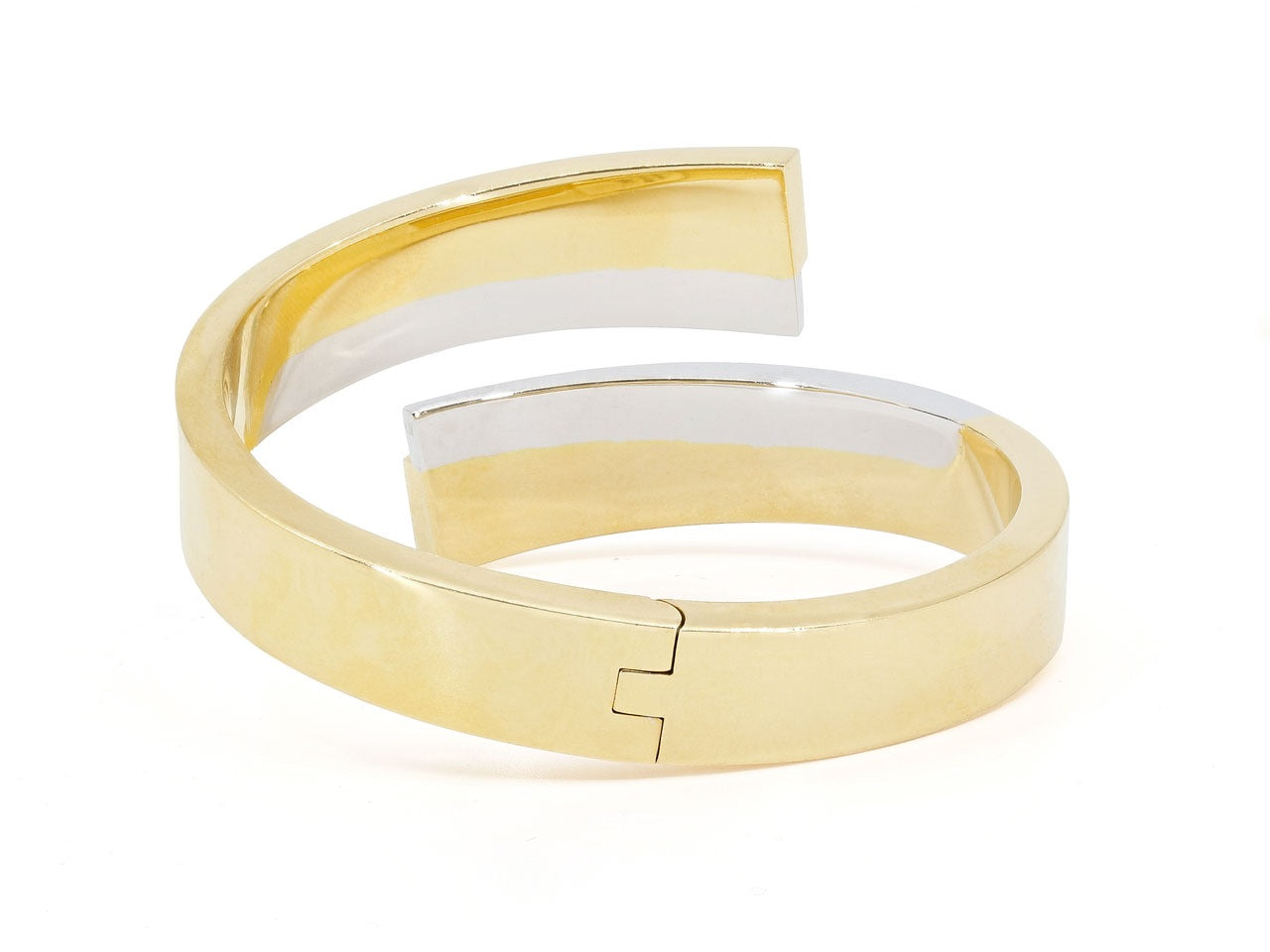 Vintage Carlo Weingrill Diamond Bangle Bracelet in 18K