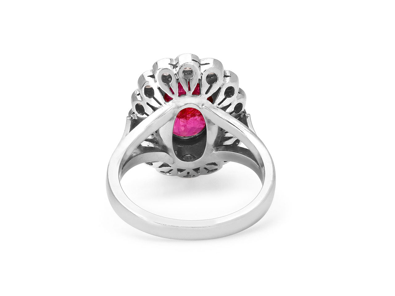 Ruby and Diamond Ring in Platinum