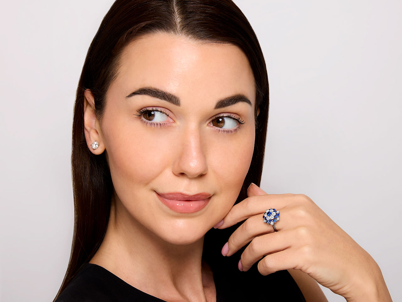 Tiffany & Co. Sapphire and Diamond Ring in Platinum
