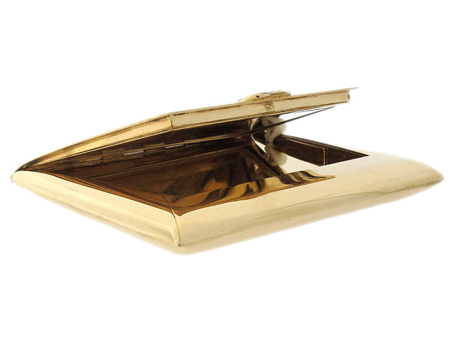 Retro Flato Envelope Compact Box in 14K