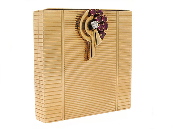 Van Cleef & Arpels Retro Ruby and Diamond Compact in #504788