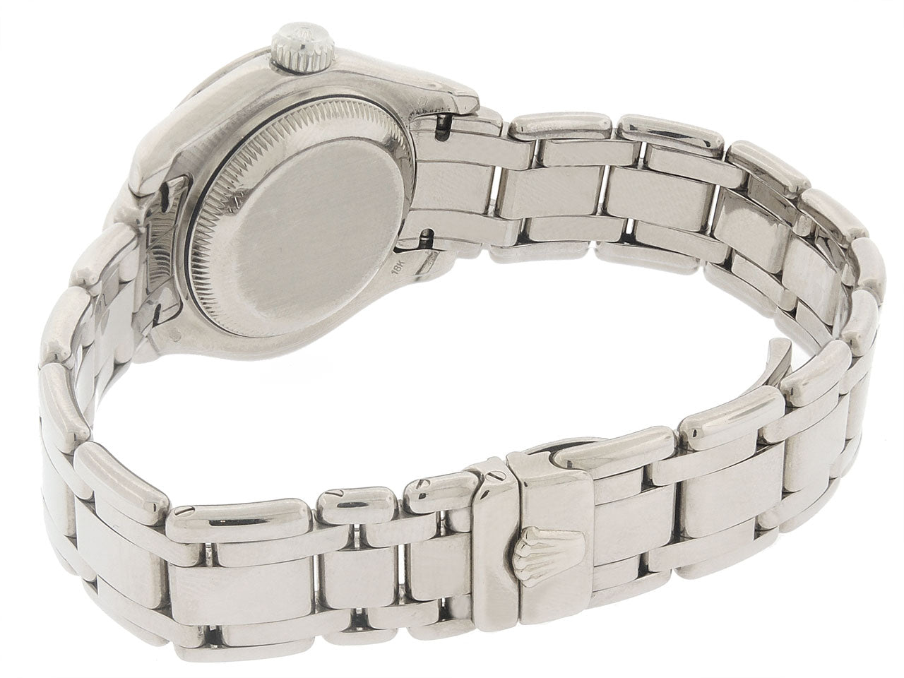 Rolex Lady-Datejust 'Pearlmaster' with Mother-of-Pearl Dial and Diamond Bezel in 18k White Gold, 29mm