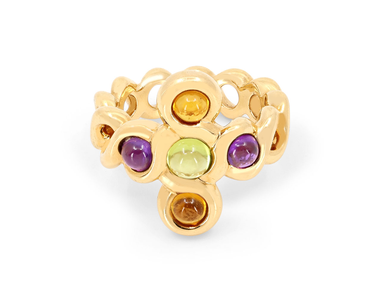 Chanel Multi-Gemstone Ring in 18K Gold
