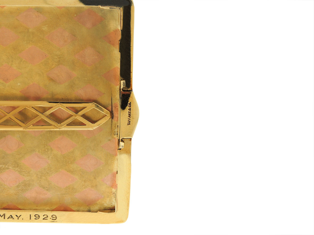 Tiffany & Co. Art Deco Cigarette Box in 14K Gold