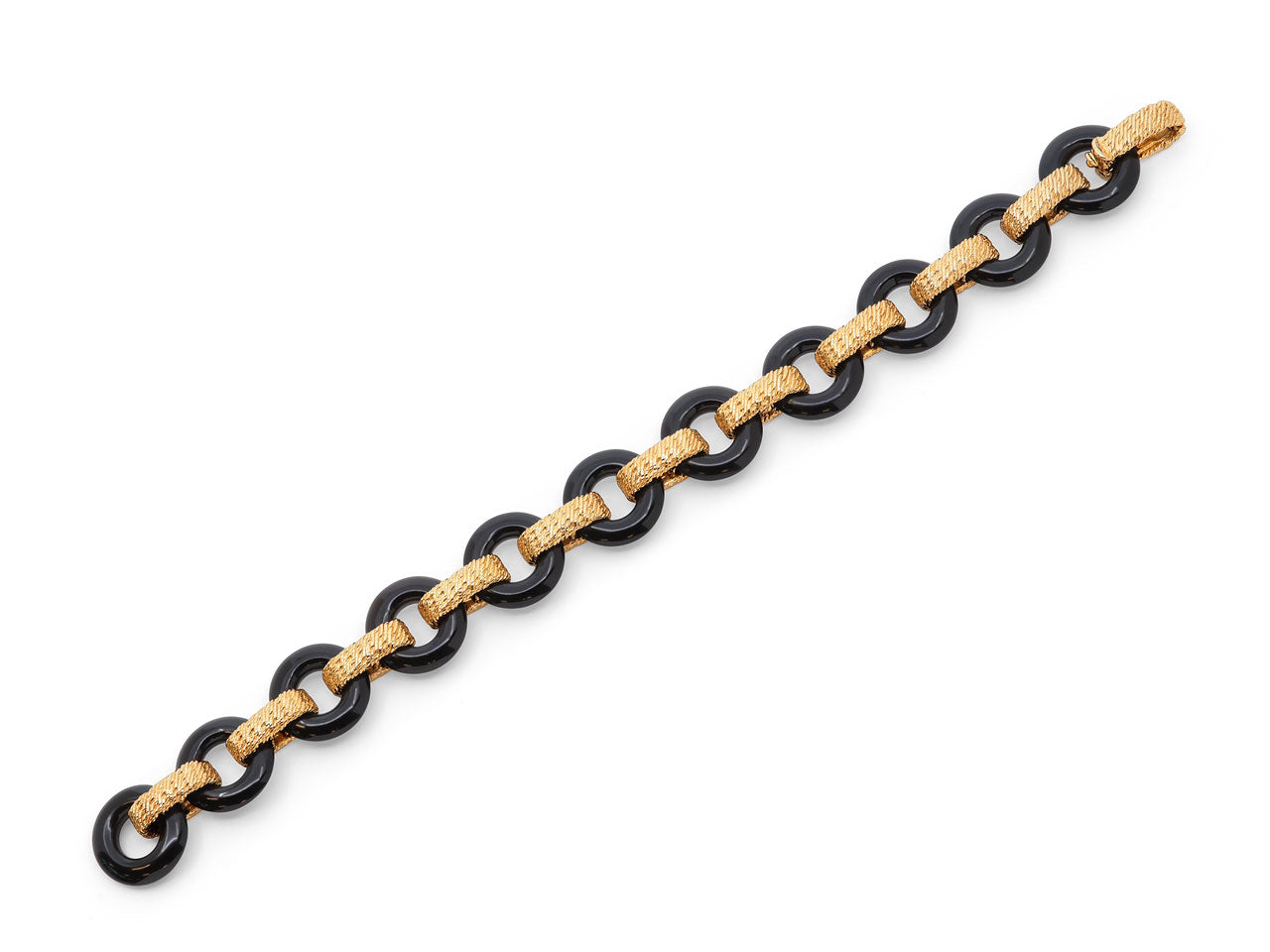 Van Cleef & Arpels Onyx and Gold Bracelet in 18K