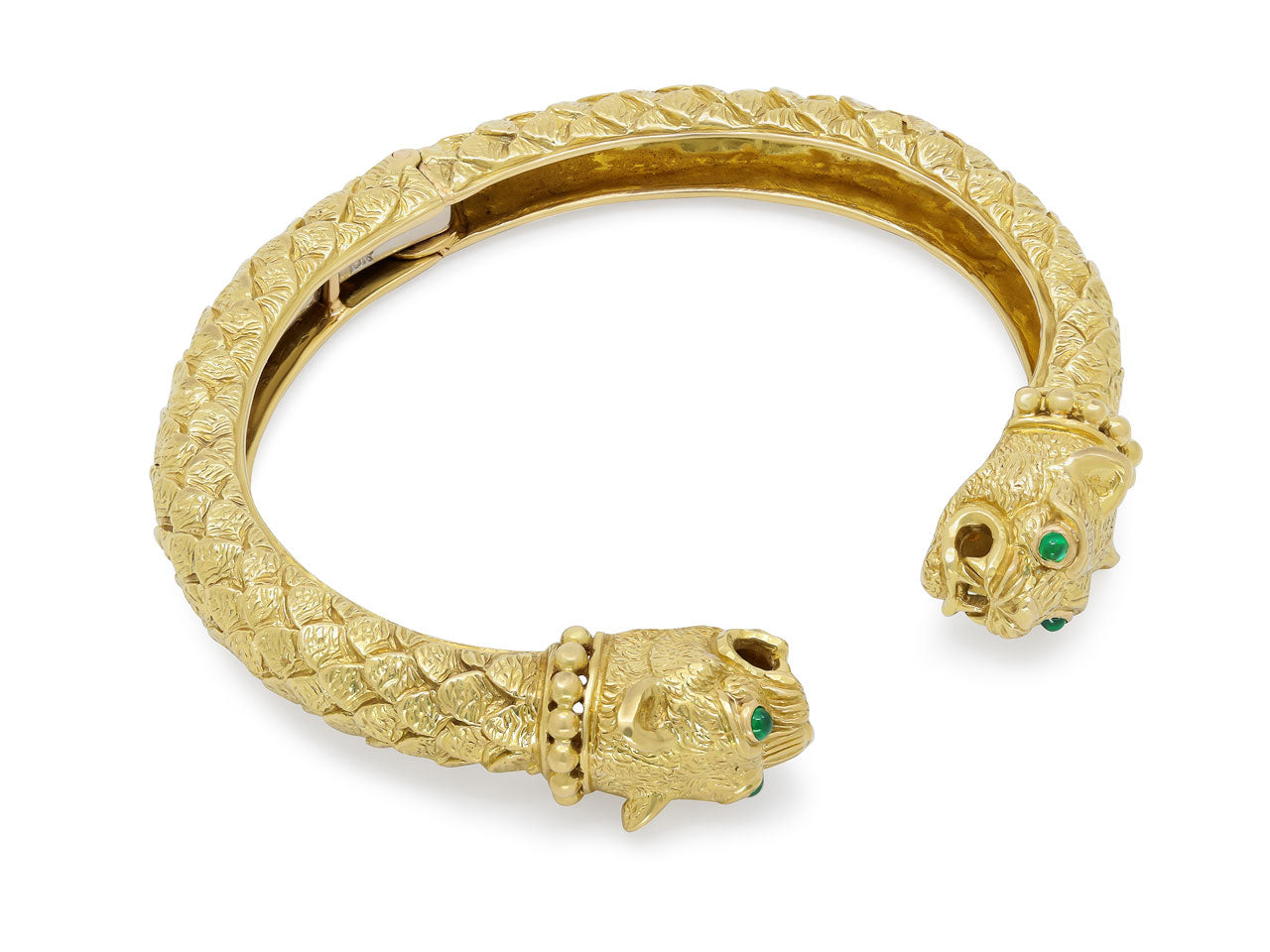 David Webb 'Kingdom' Collection Greek Lion Bangle in 18K Gold