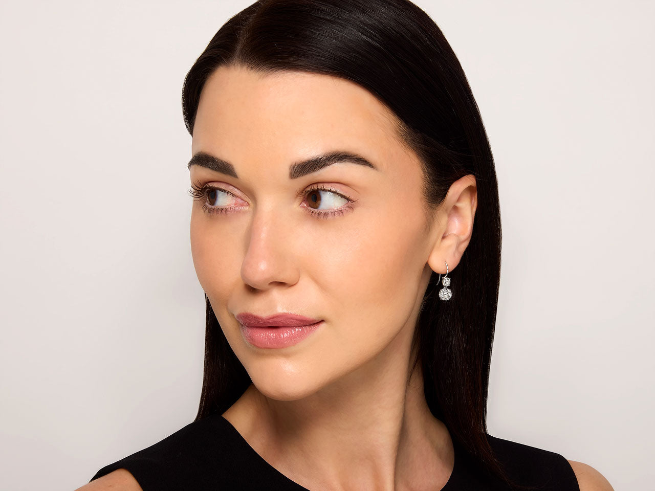 Beladora 'Bespoke' Old-cut Diamond Earrings in Platinum