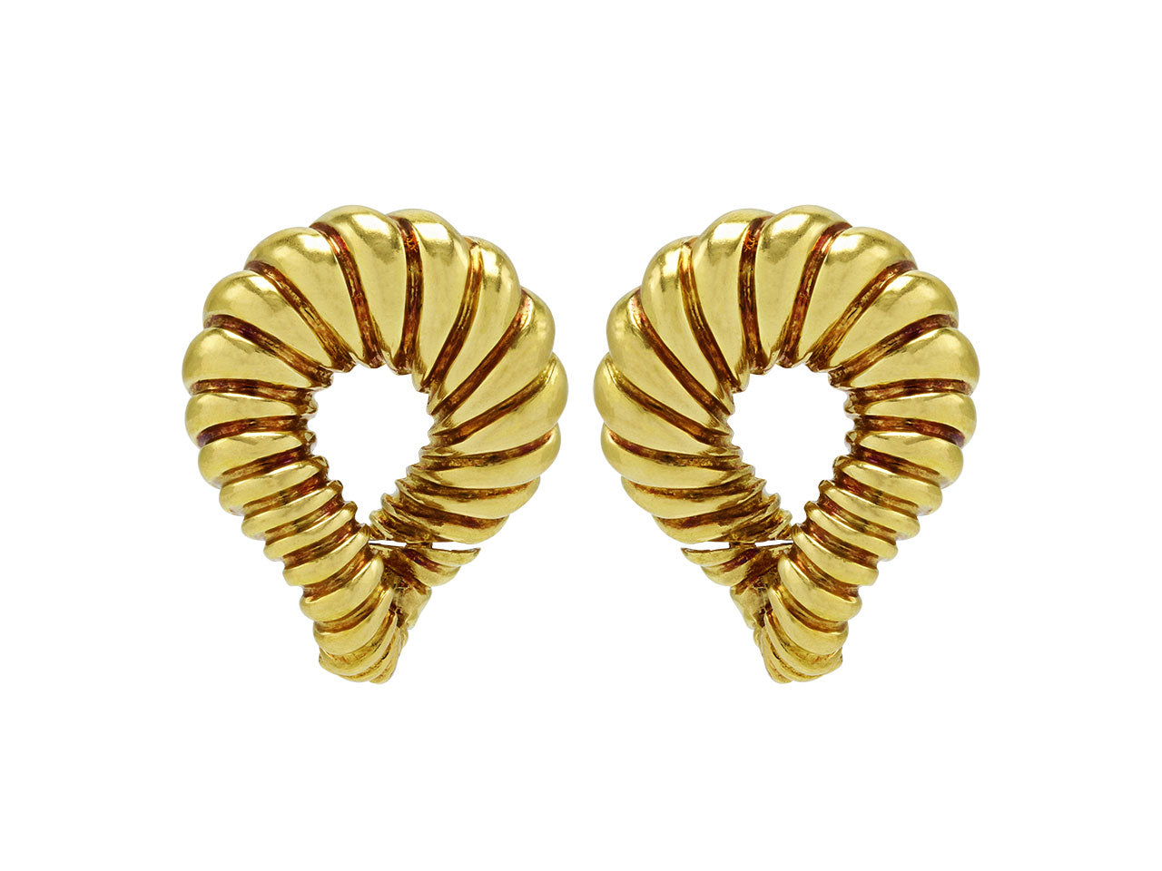 Twist Earrings in 18K Gold
