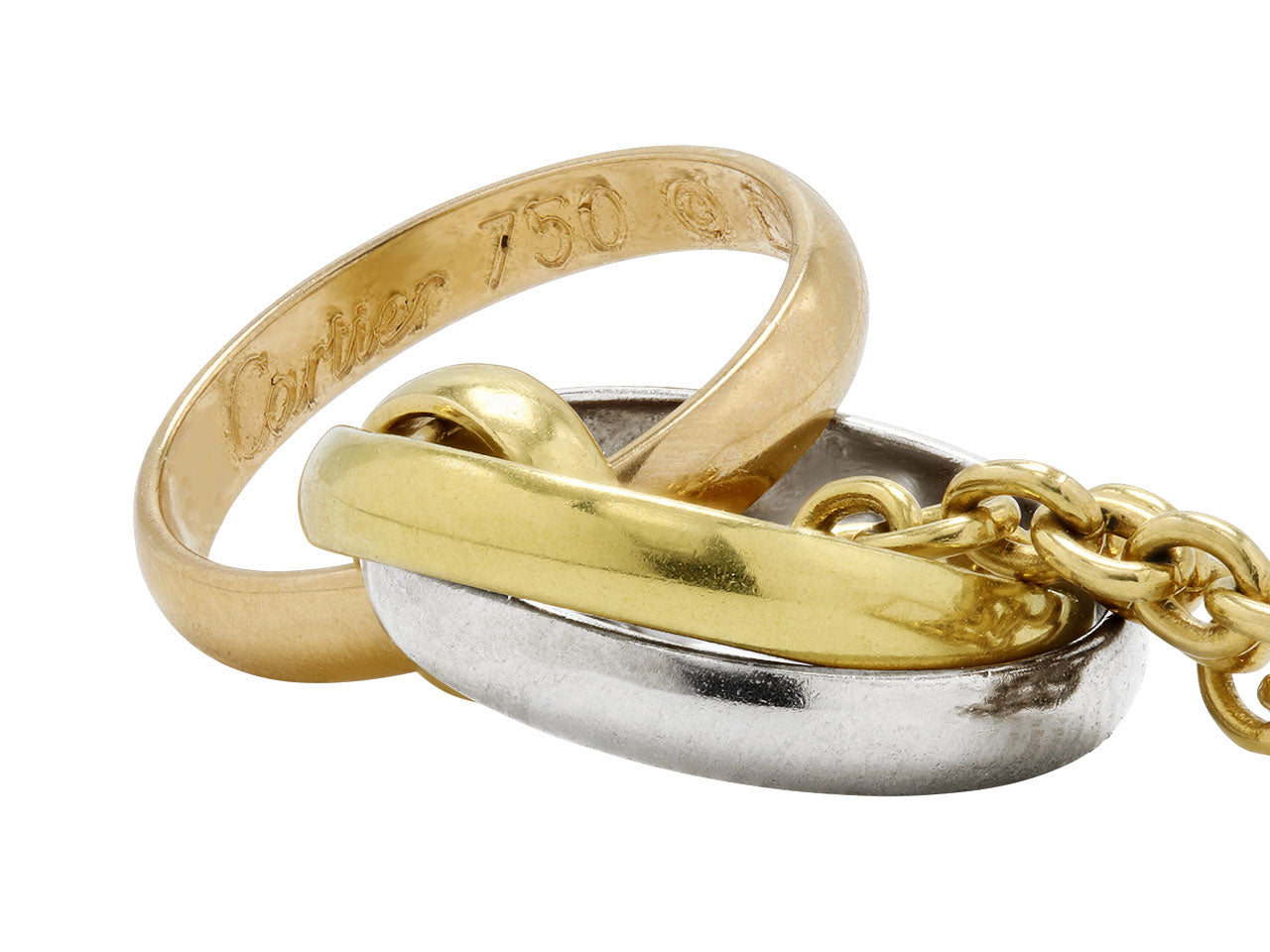 Cartier 'Trinity De Cartier' Station Necklace in 18K Gold