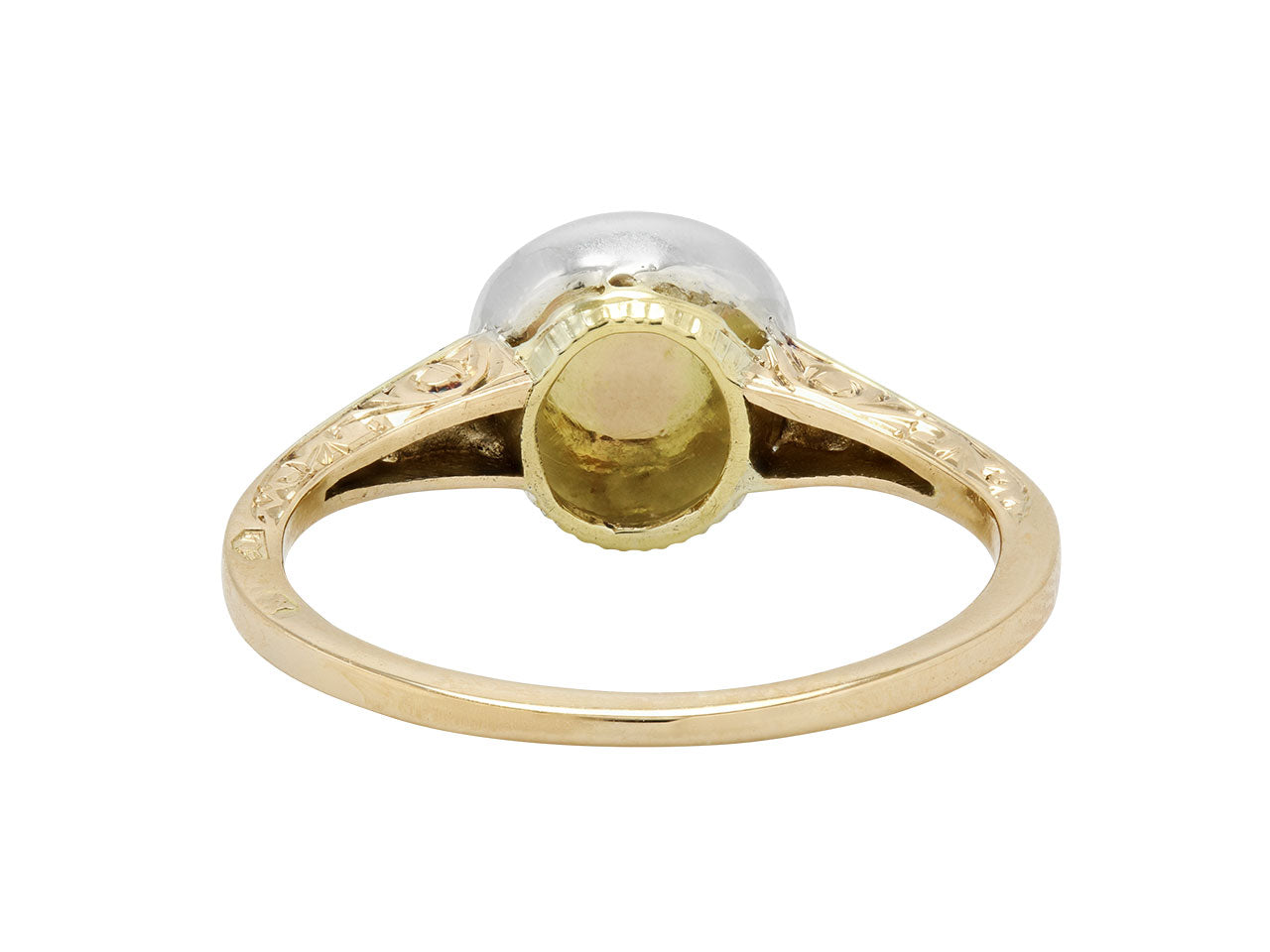 Antique Georgian Diamond Ring in 15k Gold and Silver