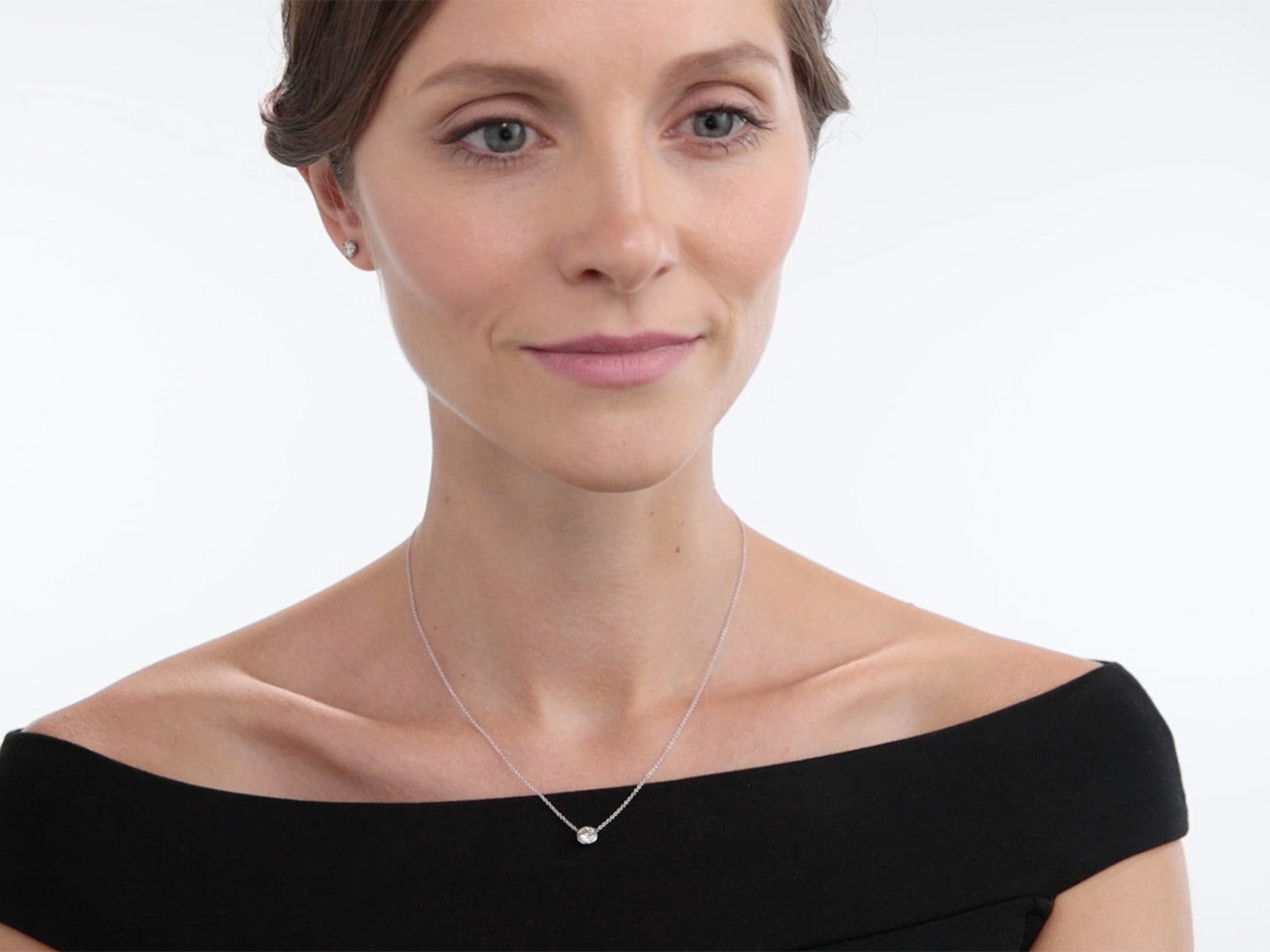 Beladora 'Bespoke' Diamond Solitaire Pendant, 0.70 carats, in 18K White Gold