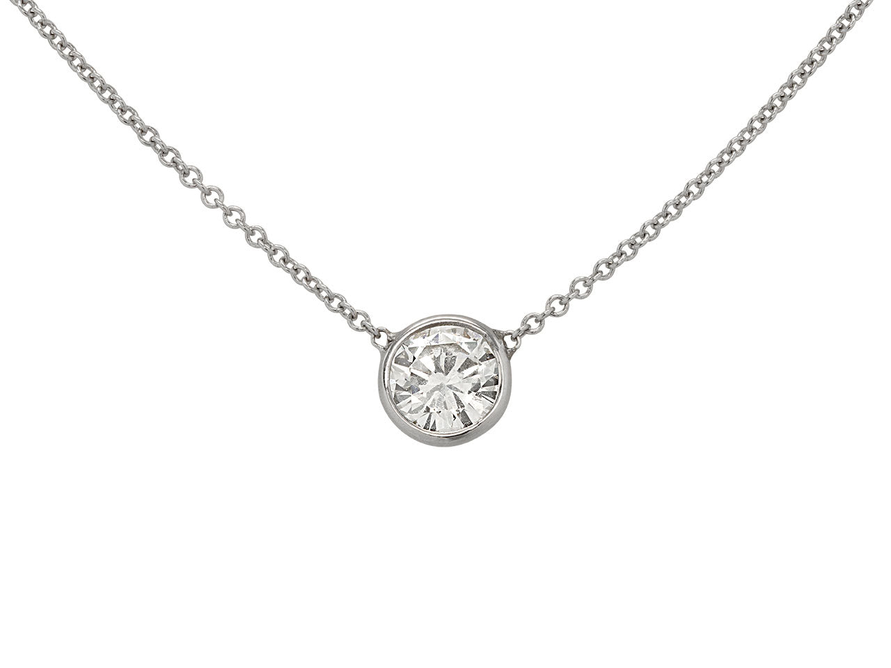 Beladora 'Bespoke' Diamond Solitaire Pendant, 0.70 carats, in 18K White Gold