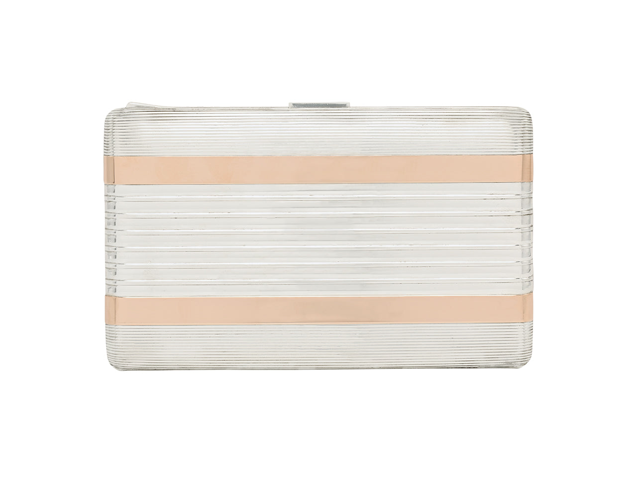 Mid-Century Silver and Rose Gold Cigarette Box