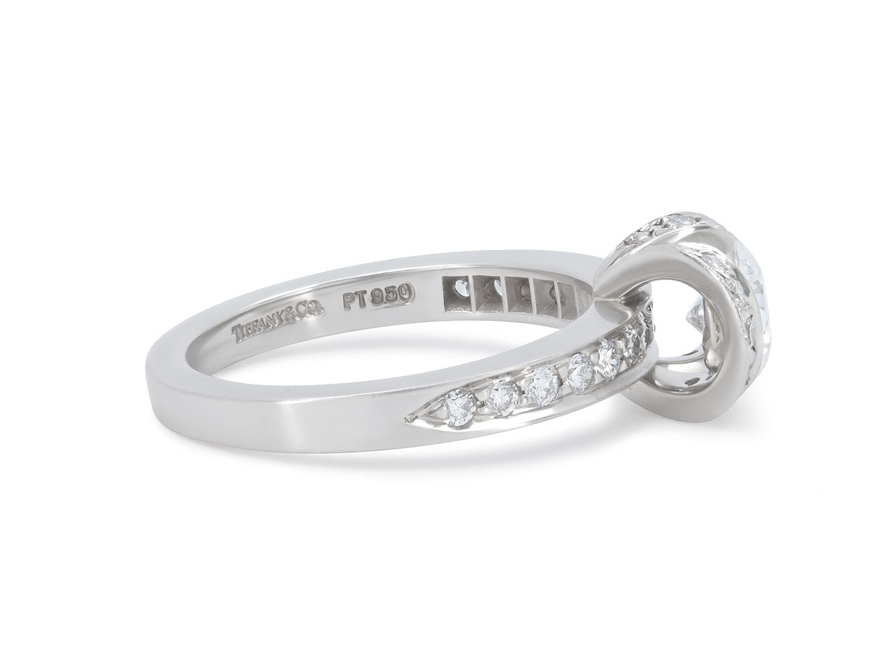 Tiffany & Co. Diamond 'Ribbon' Ring in Platinum