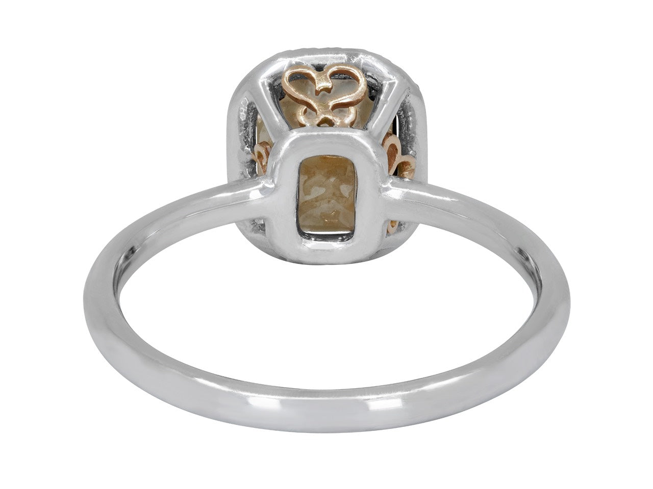 Rhonda Faber Green 'Raw' Diamond Halo Ring in 18K