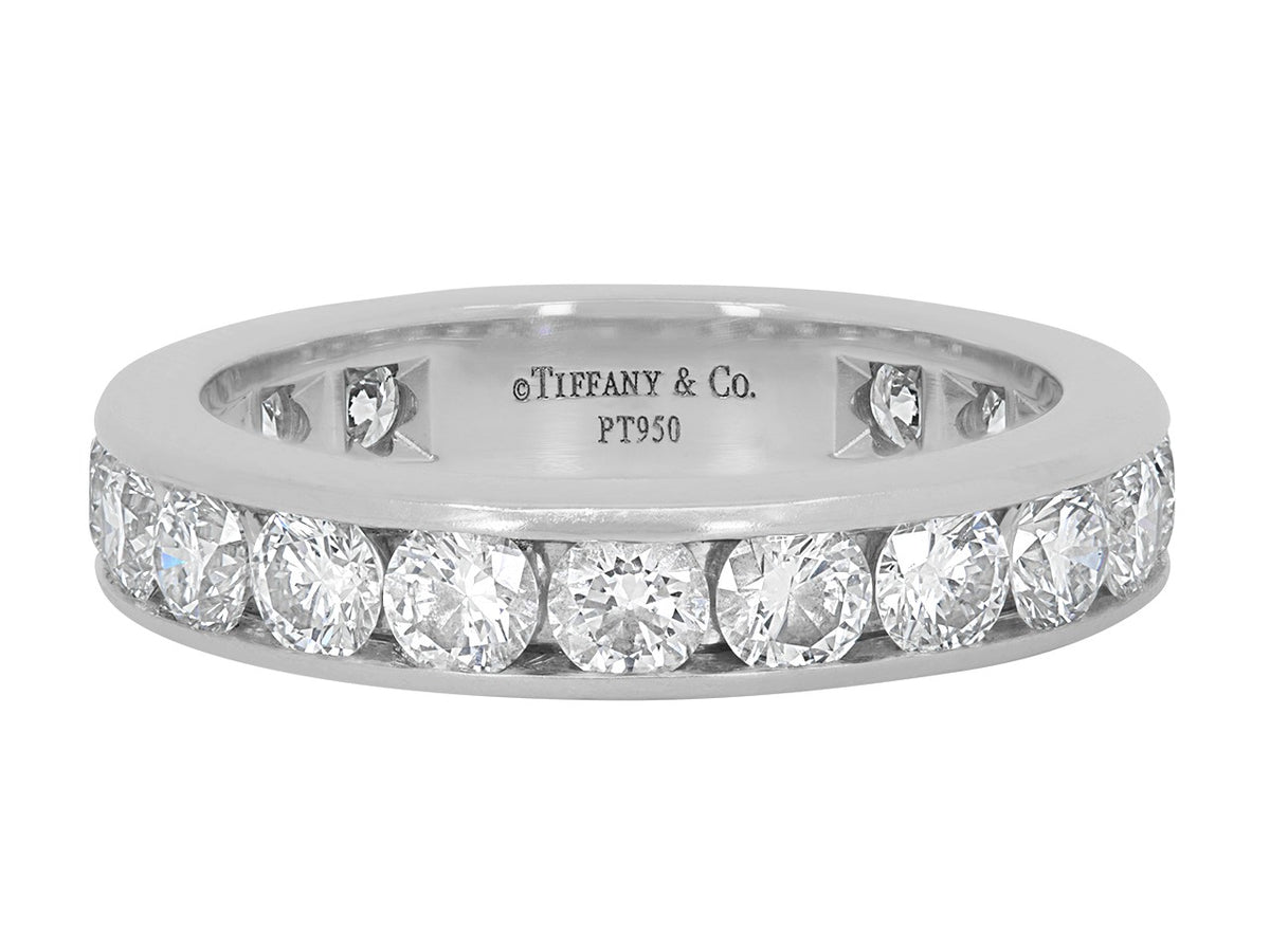 Tiffany and Co platinum diamond eternity band