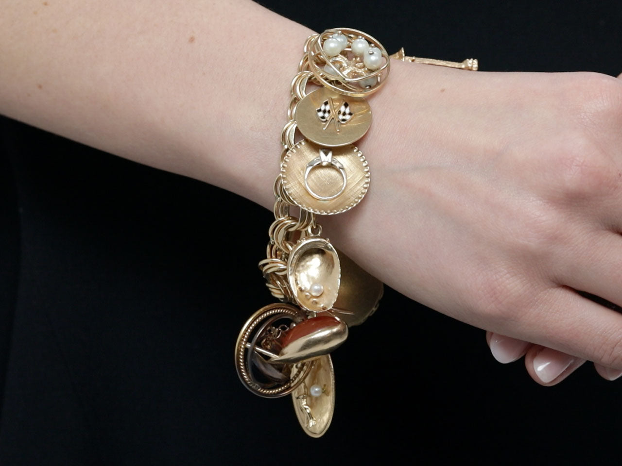Charm Bracelet in 14K Gold