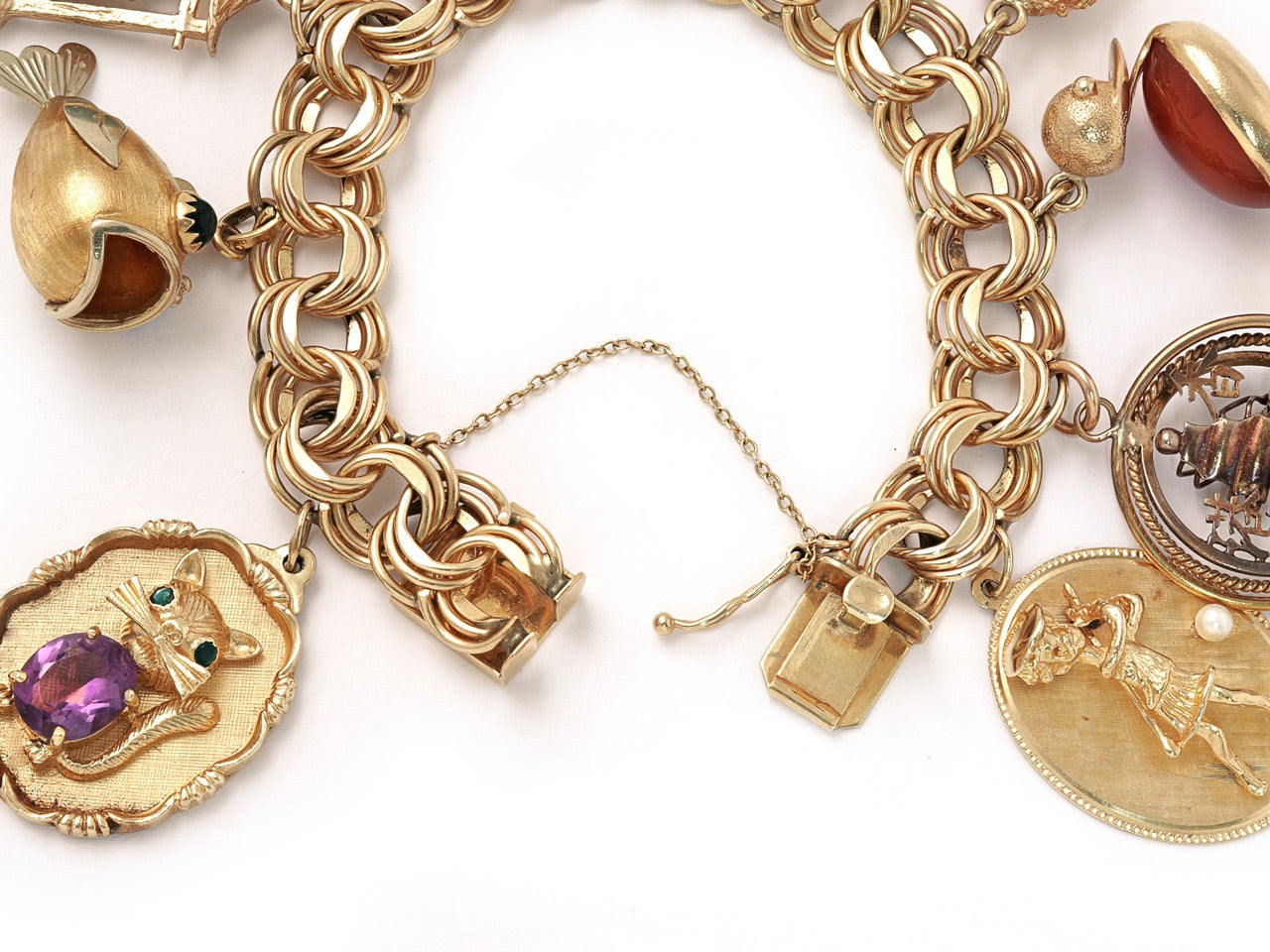 Charm Bracelet in 14K Gold